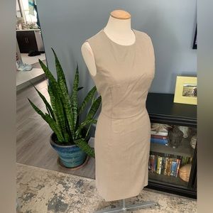 Hugo Boss Beige Sleeveless Dress